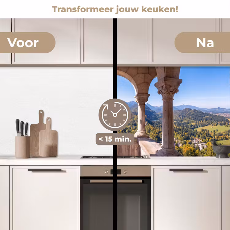 Keuken achterwand - Boog - Uitzicht - Landschap — 3