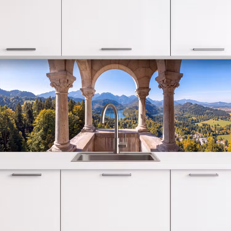 Keuken achterwand - Boog - Uitzicht - Landschap — 4