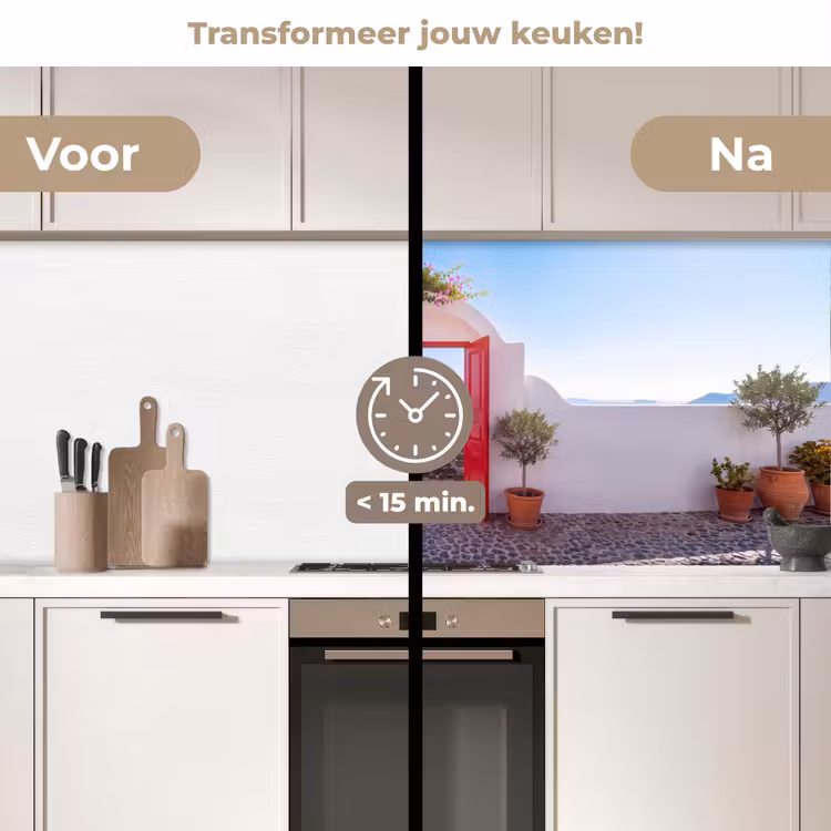 Keuken achterwand - Deur - Zee - Natuur — 3