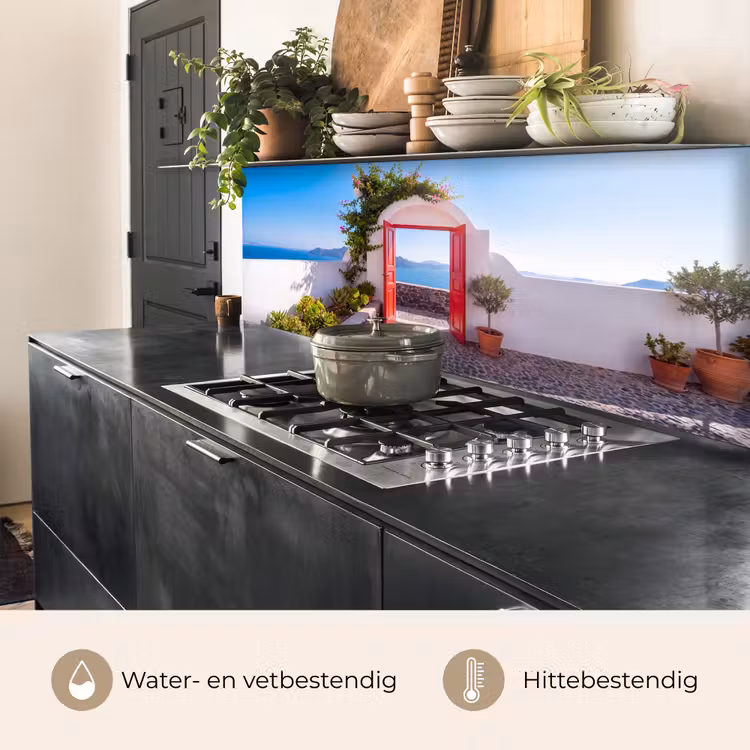 Keuken achterwand - Deur - Zee - Natuur — 5