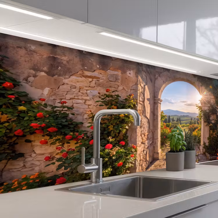 Keuken achterwand - Pad - Tuin - Zonnig — 2