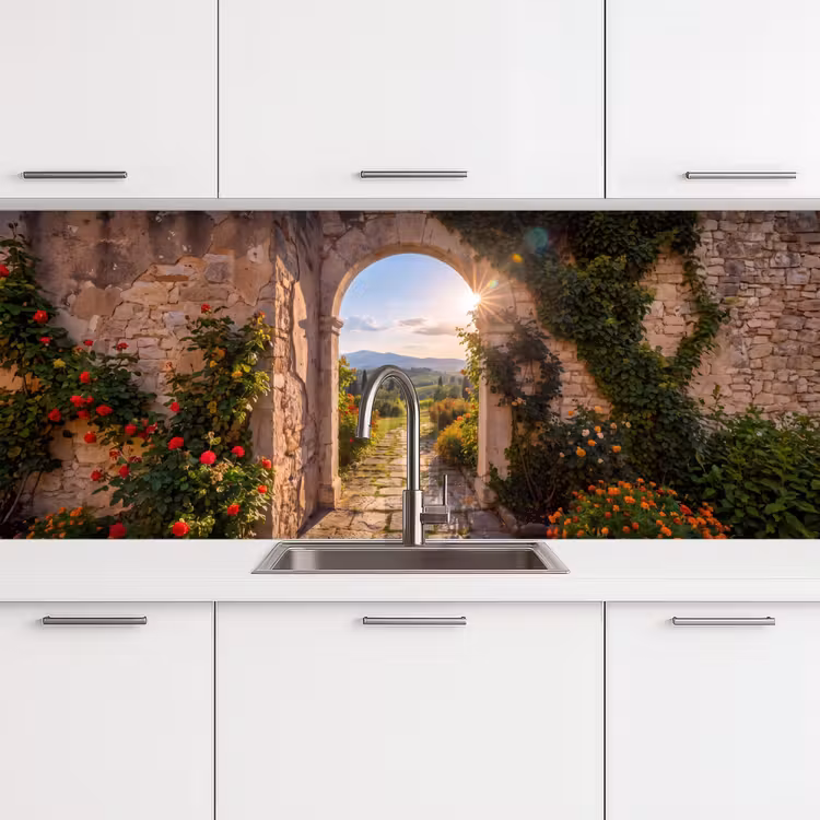Keuken achterwand - Pad - Tuin - Zonnig — 4