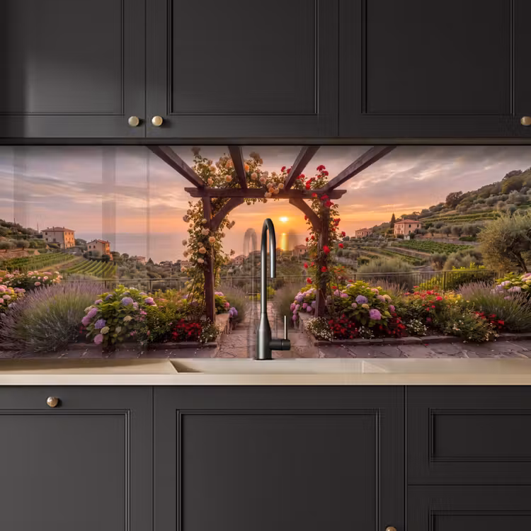 Keuken achterwand - Pergola - Zee - Zonsondergang — 6