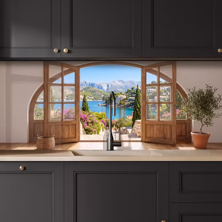 Keuken achterwand - Uitzicht - Baai - Natuur — 6