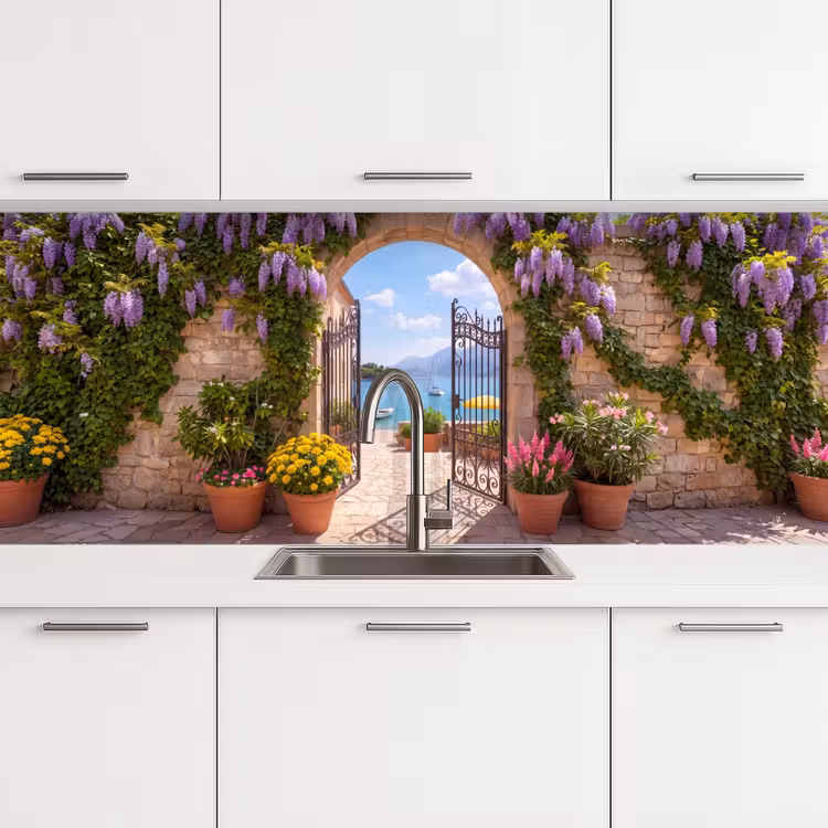 Keuken achterwand - Poort - Zee - Uitzicht — 4