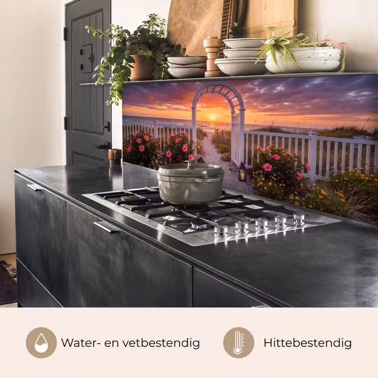 Keuken achterwand - Zee - Pad - Bloemen — 5