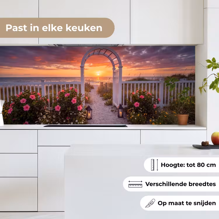 Keuken achterwand - Zee - Pad - Bloemen — 7