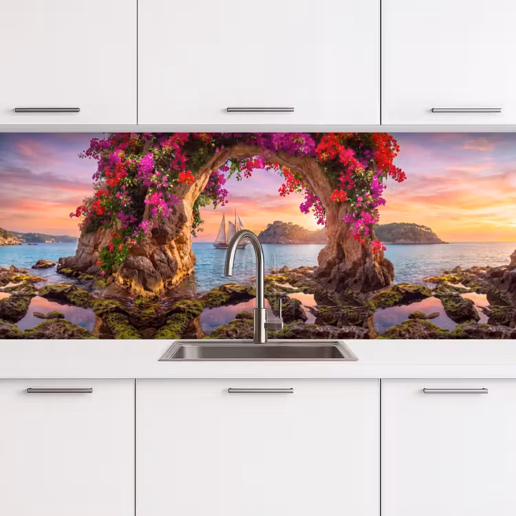 Keuken achterwand - Zeilboot - Kust - Natuur — 4
