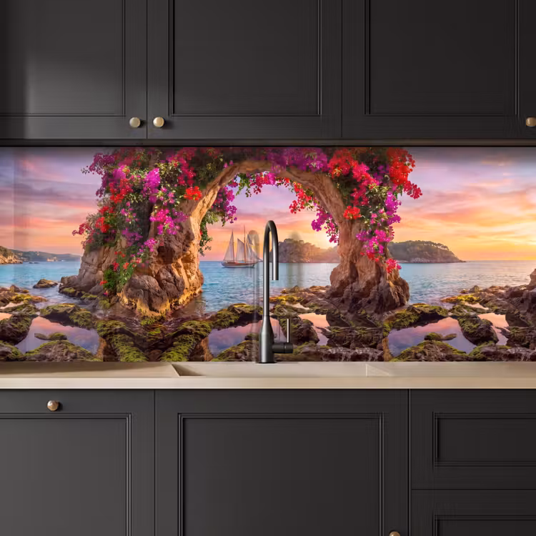Keuken achterwand - Zeilboot - Kust - Natuur — 6