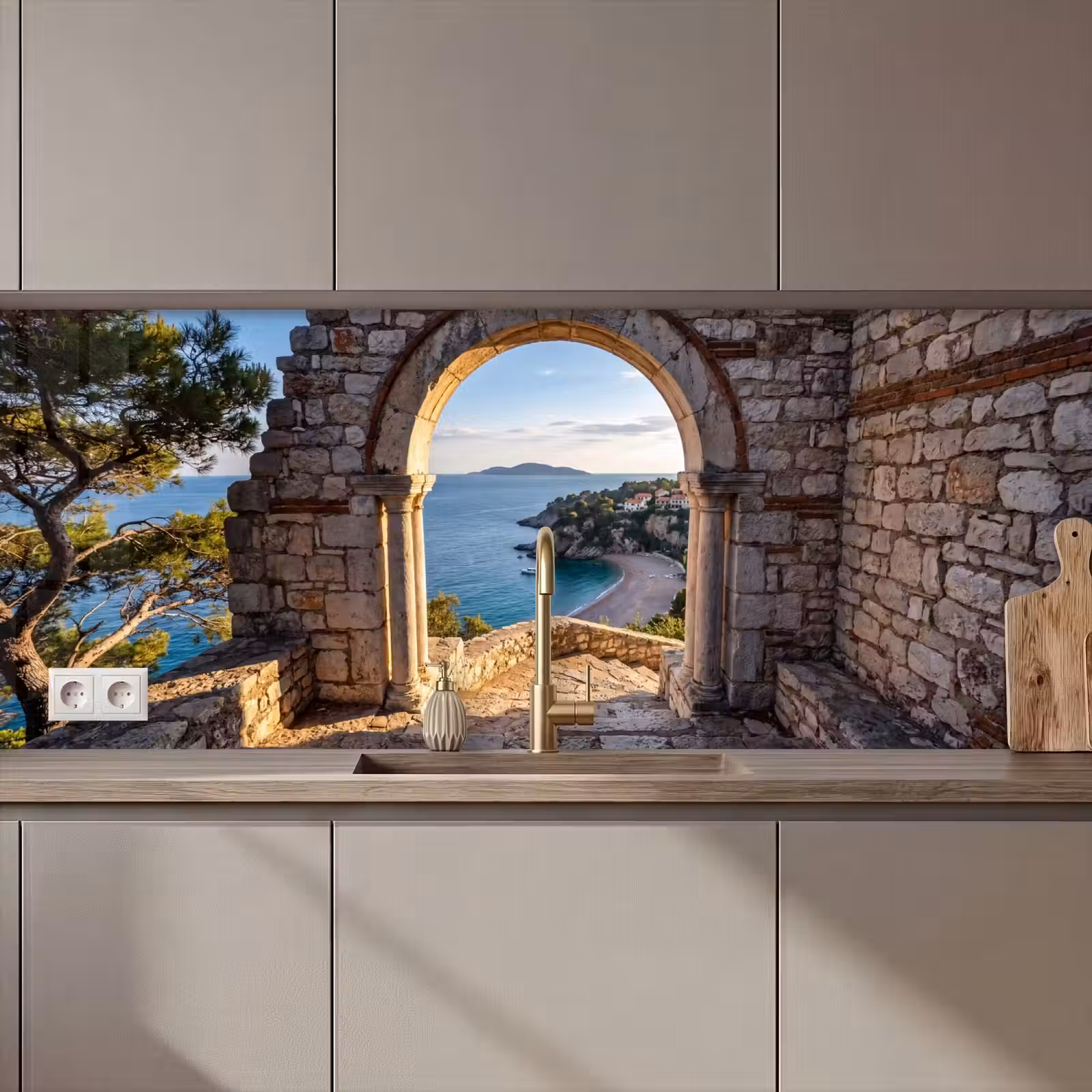 Keuken achterwand - Boog - Kust - Natuur — 1