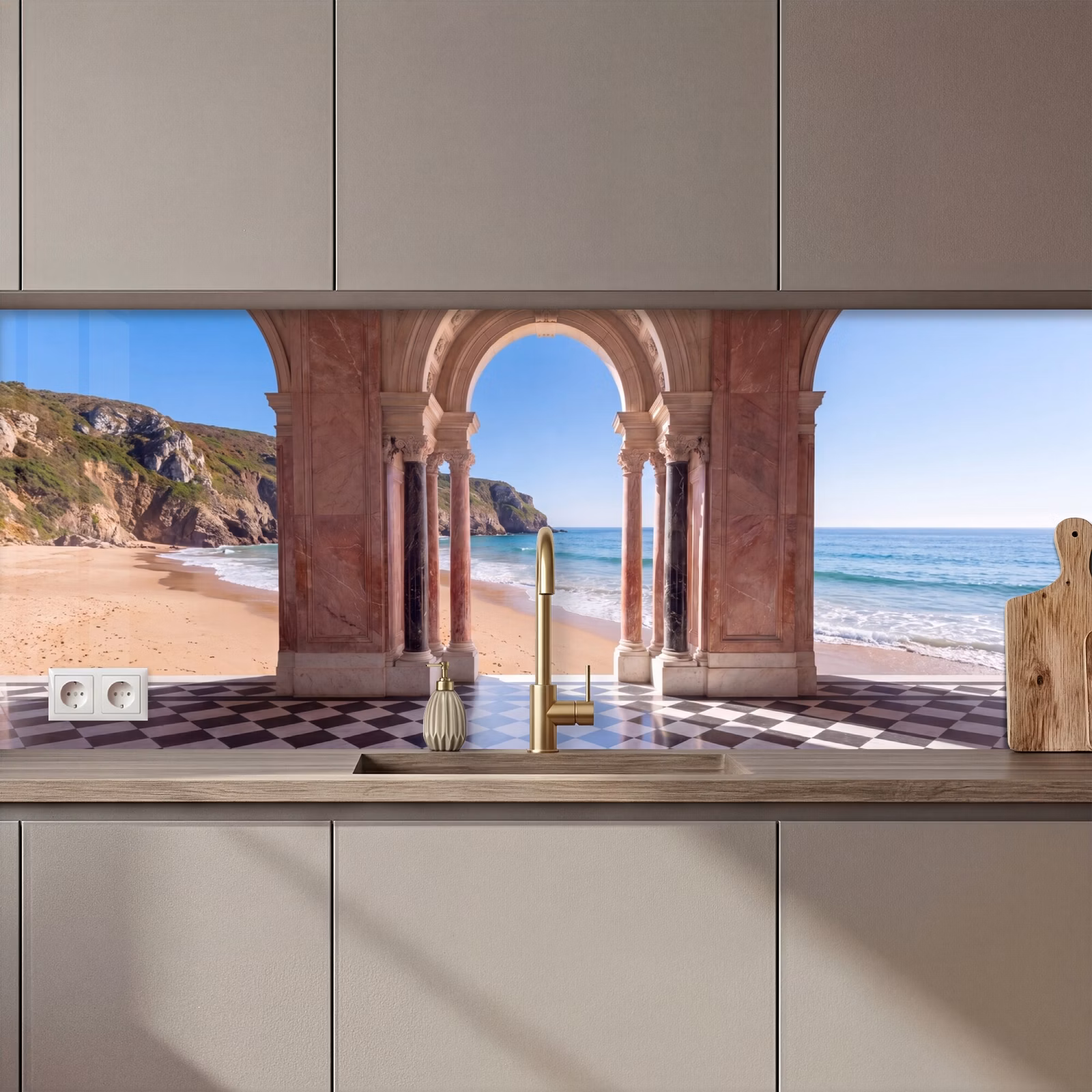 Keuken achterwand - Boog - Strand - Zee — 1