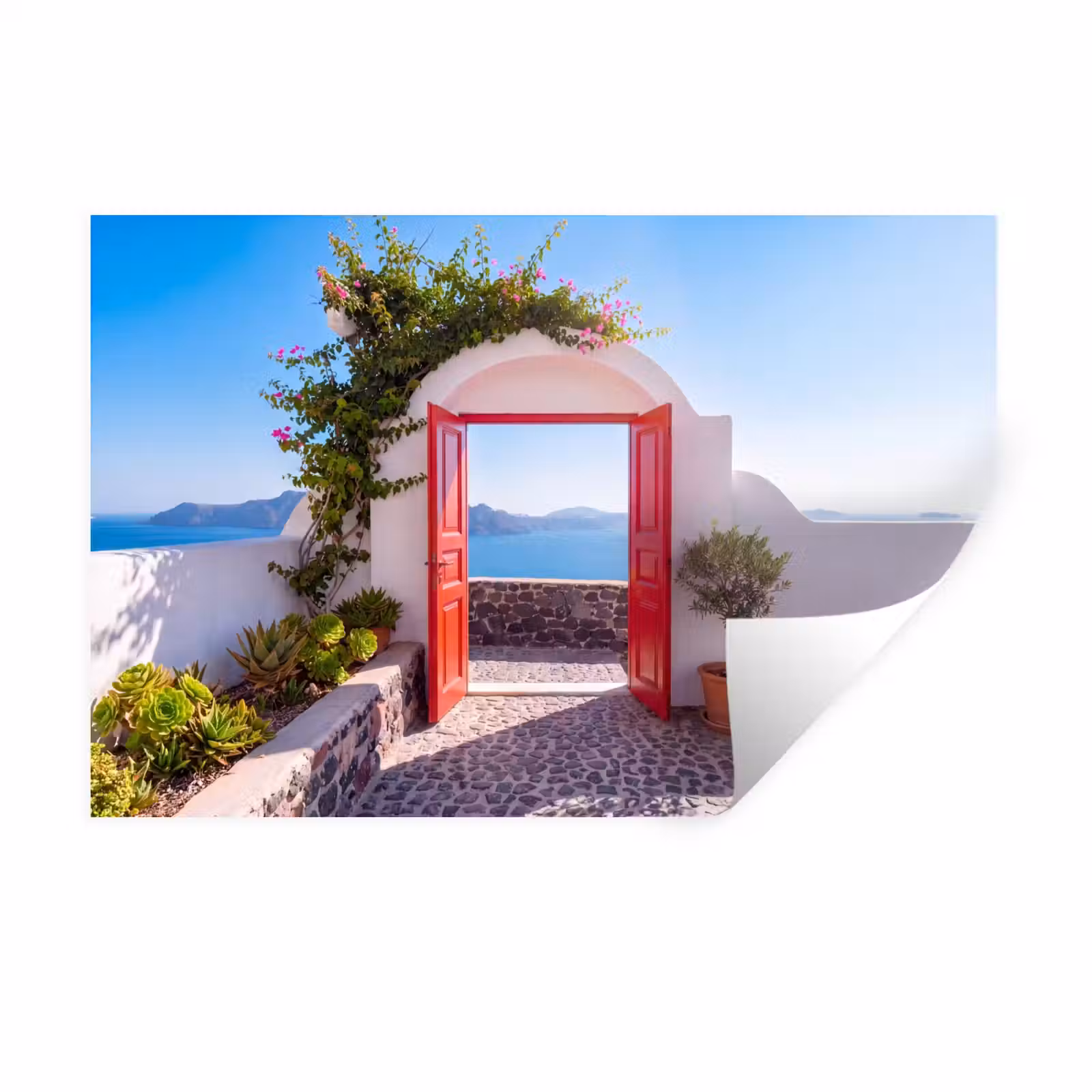 Muursticker - Deur - Zee - Natuur — 1
