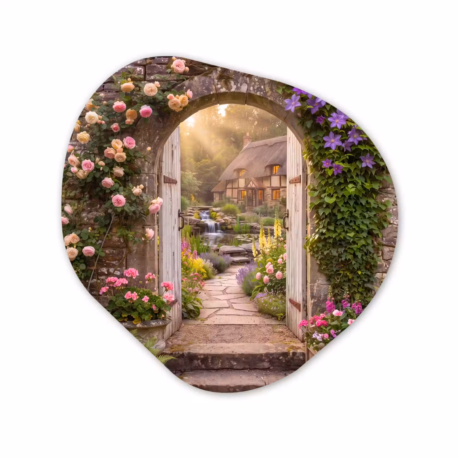 Organisch schilderij forex - Huis - Tuin - Natuur — 1