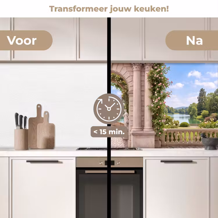 Keuken achterwand - Architectuur - Tuin - Klassiek — 3