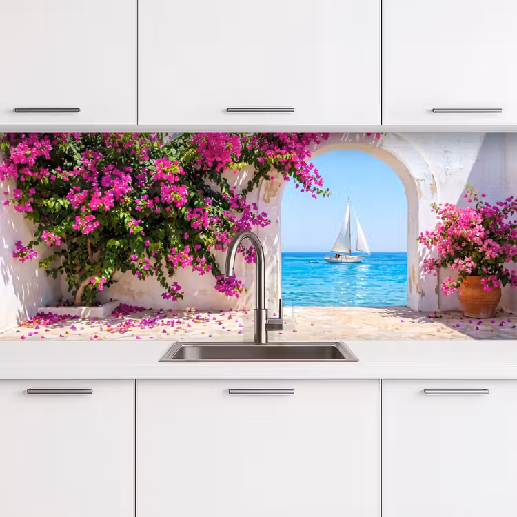 Keuken achterwand - Bloemen - Zee - Zomer — 4