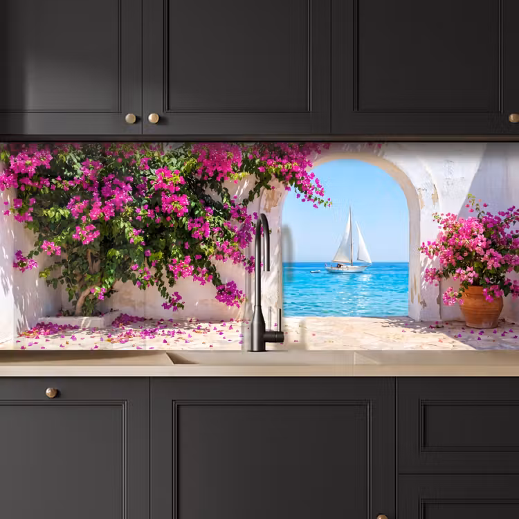 Keuken achterwand - Bloemen - Zee - Zomer — 6