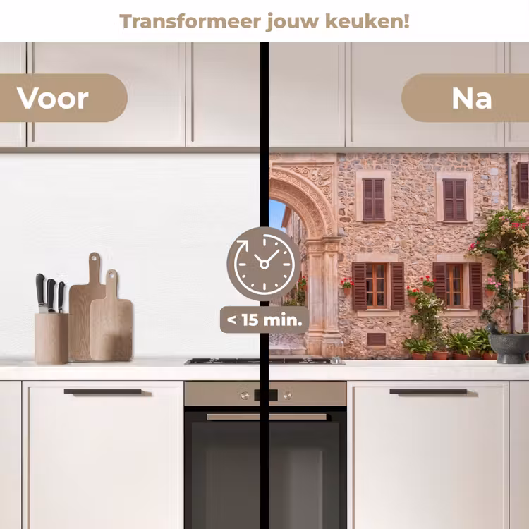 Keuken achterwand - Boog - Straat - Dorp — 3
