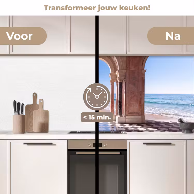 Keuken achterwand - Boog - Strand - Zee — 3