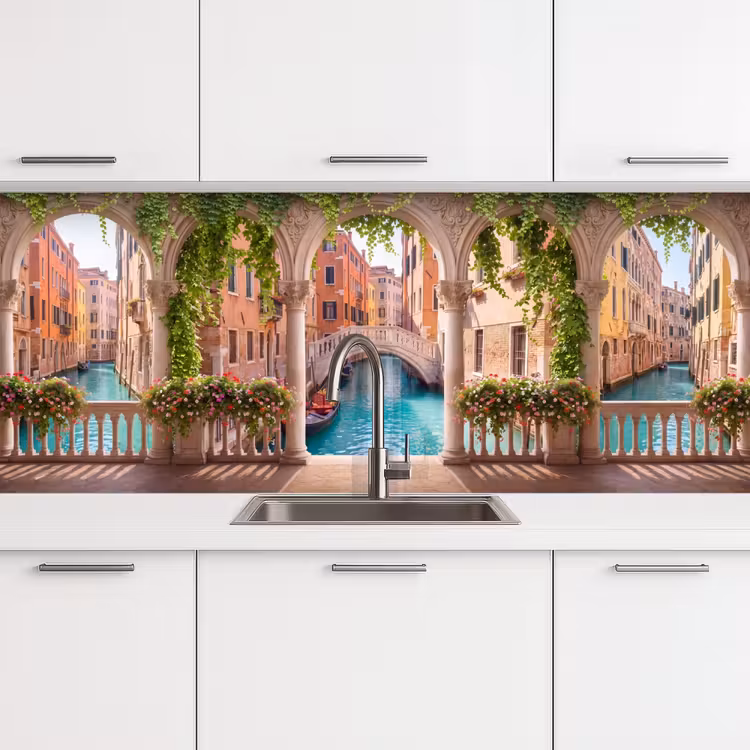 Keuken achterwand - Gracht - Stad - Architectuur — 4