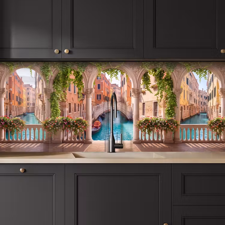 Keuken achterwand - Gracht - Stad - Architectuur — 6