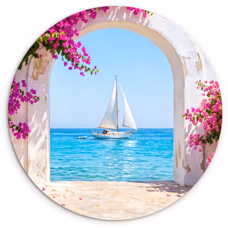 Muurcirkel - Bloemen - Zee - Zomer — 1