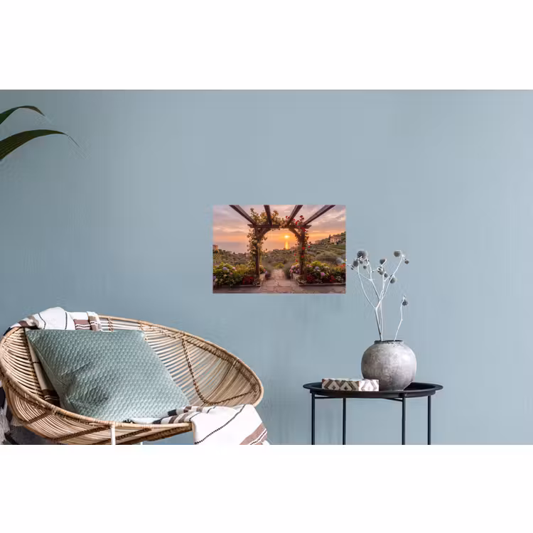 Muursticker - Pergola - Zee - Zonsondergang — 4