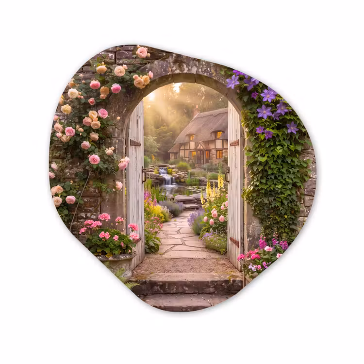 Organisch schilderij forex - Huis - Tuin - Natuur — 1