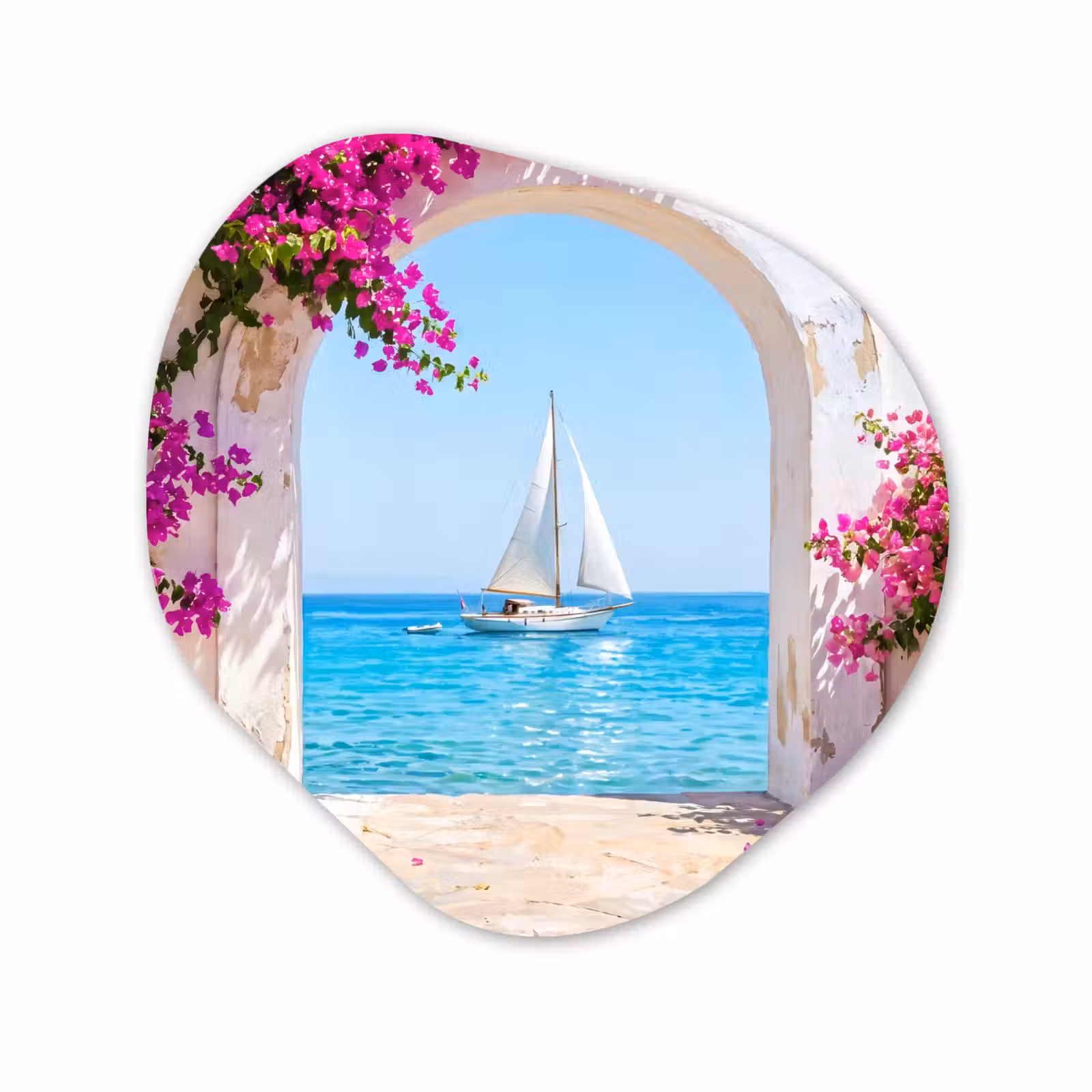 Organisch schilderij forex - Bloemen - Zee - Zomer — 1