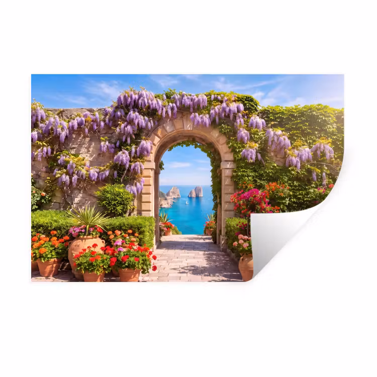 Muursticker - Bloemen - Tuin - Landschap — 1