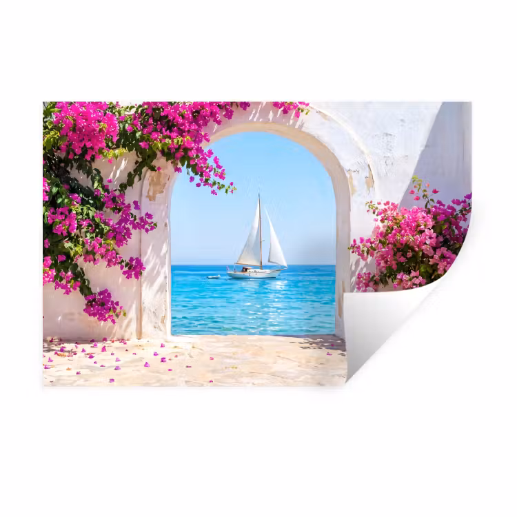 Muursticker - Bloemen - Zee - Zomer — 1