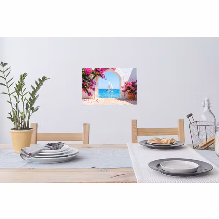 Muursticker - Bloemen - Zee - Zomer — 3