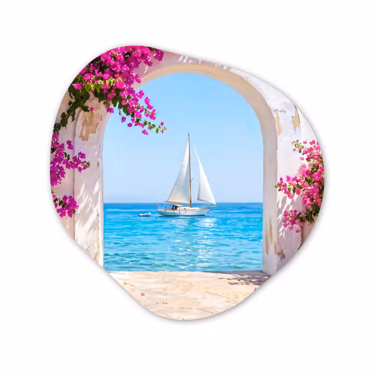 Organisch schilderij forex - Bloemen - Zee - Zomer — 1