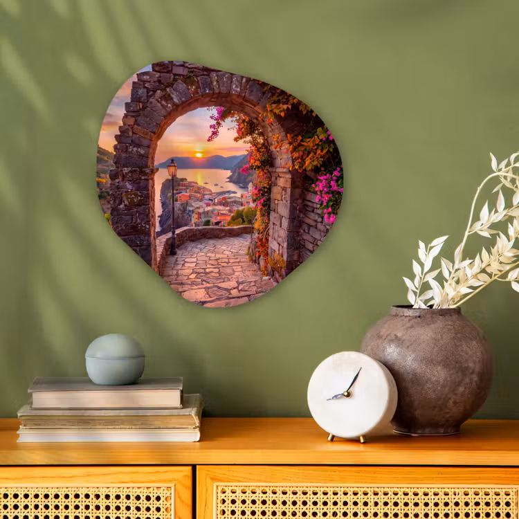 Organisch schilderij forex - Boog - Kust - Zonsondergang — 2