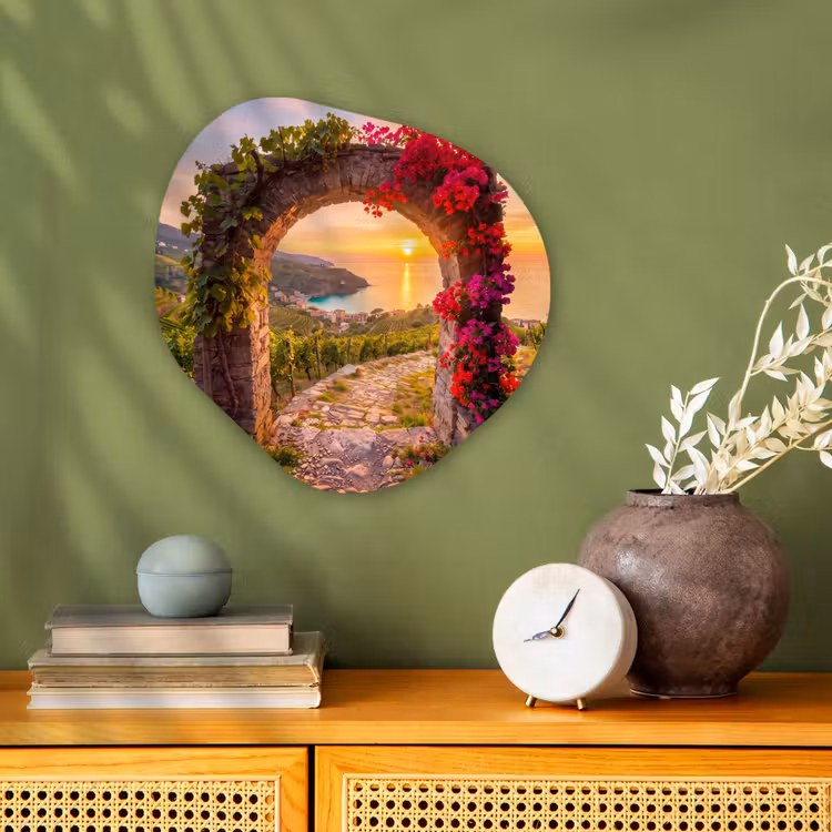 Organisch schilderij forex - Boog - Zonsondergang - Kust — 2