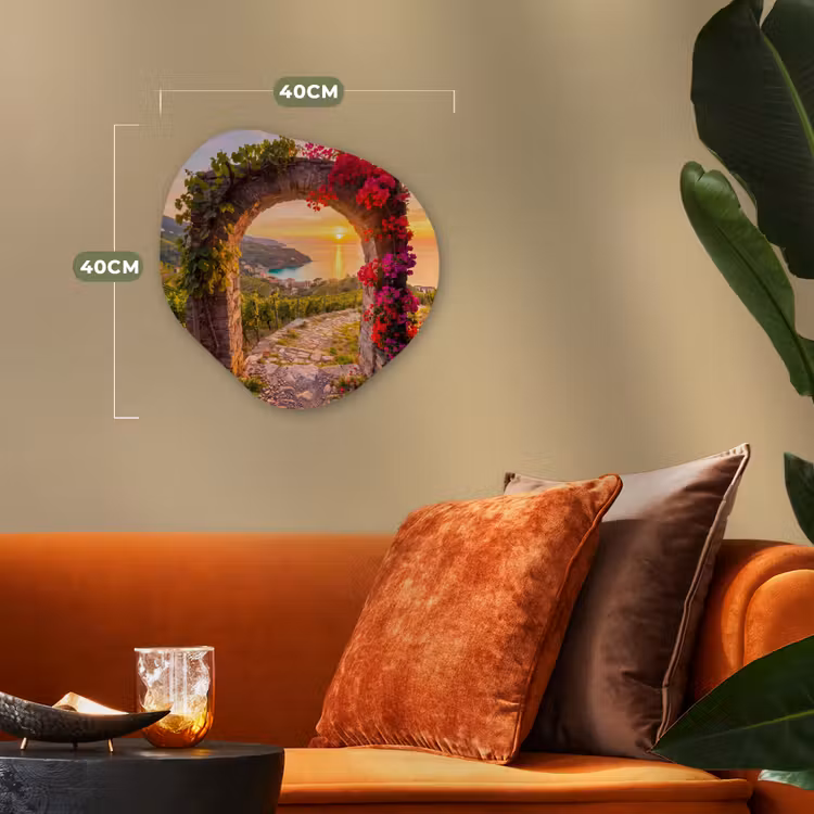 Organisch schilderij forex - Boog - Zonsondergang - Kust — 4