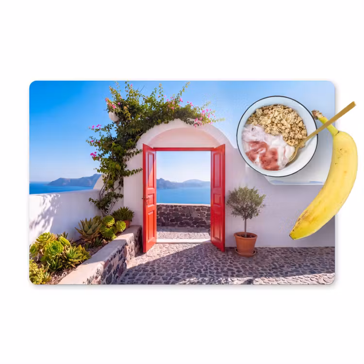 Placemat - 6 stuks - Deur - Zee - Natuur — 1