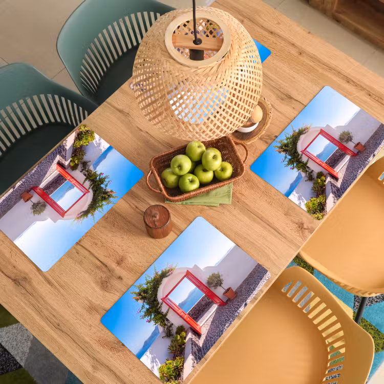 Placemat - 6 stuks - Deur - Zee - Natuur — 4