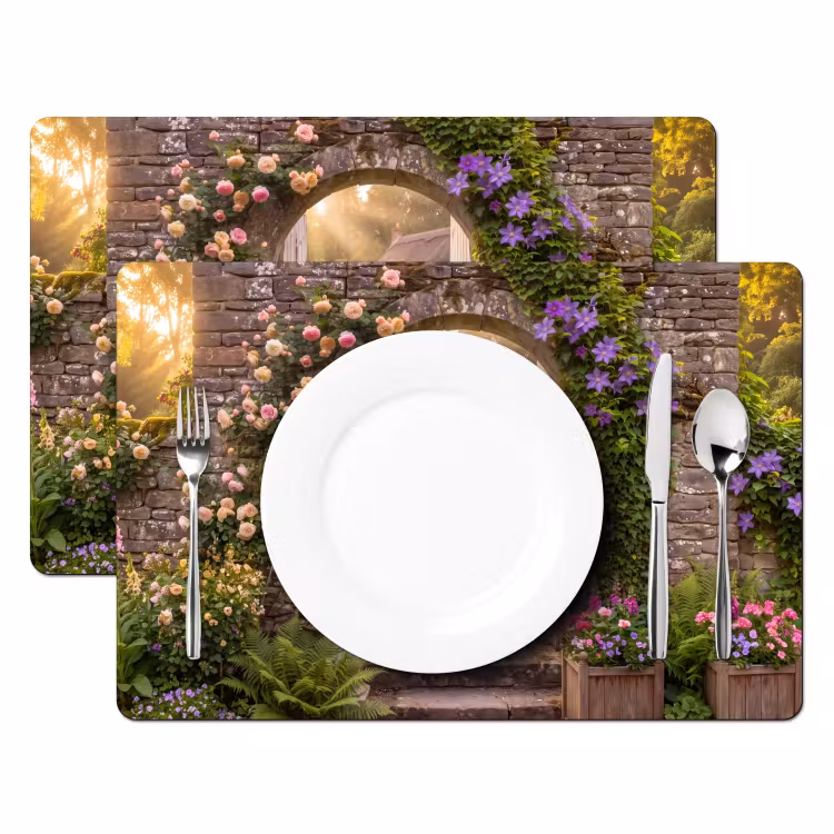 Placemat - 6 stuks - Huis - Tuin - Natuur — 2