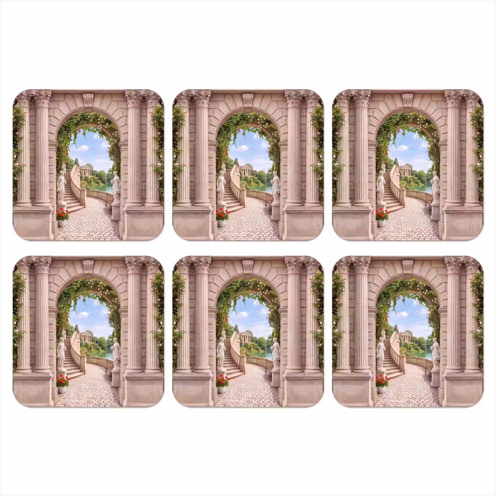 Onderzetter - Architectuur - Tuin - Klassiek — 1