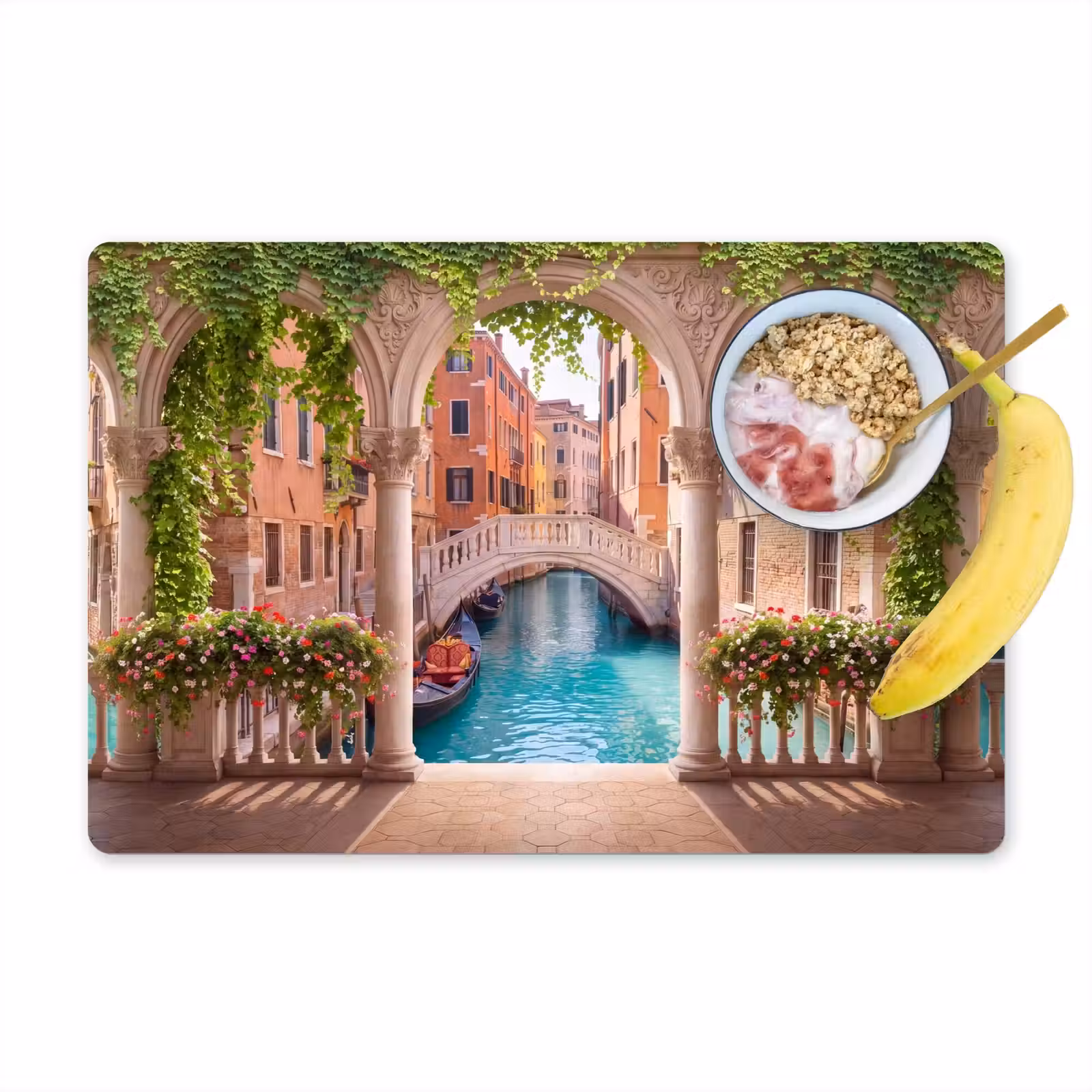 Placemat - 6 stuks - Gracht - Stad - Architectuur — 1