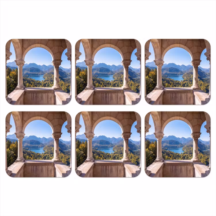 Onderzetter - Boog - Uitzicht - Landschap — 1