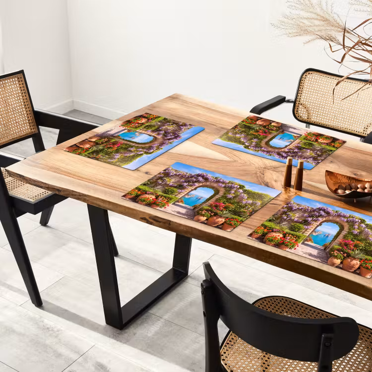 Placemat - 6 stuks - Bloemen - Tuin - Landschap — 3