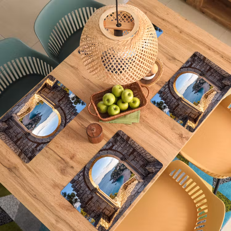 Placemat - 6 stuks - Boog - Kust - Natuur — 4