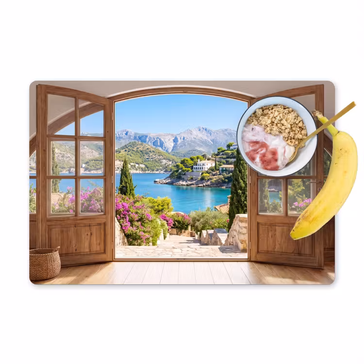 Placemat - 6 stuks - Uitzicht - Baai - Natuur — 1