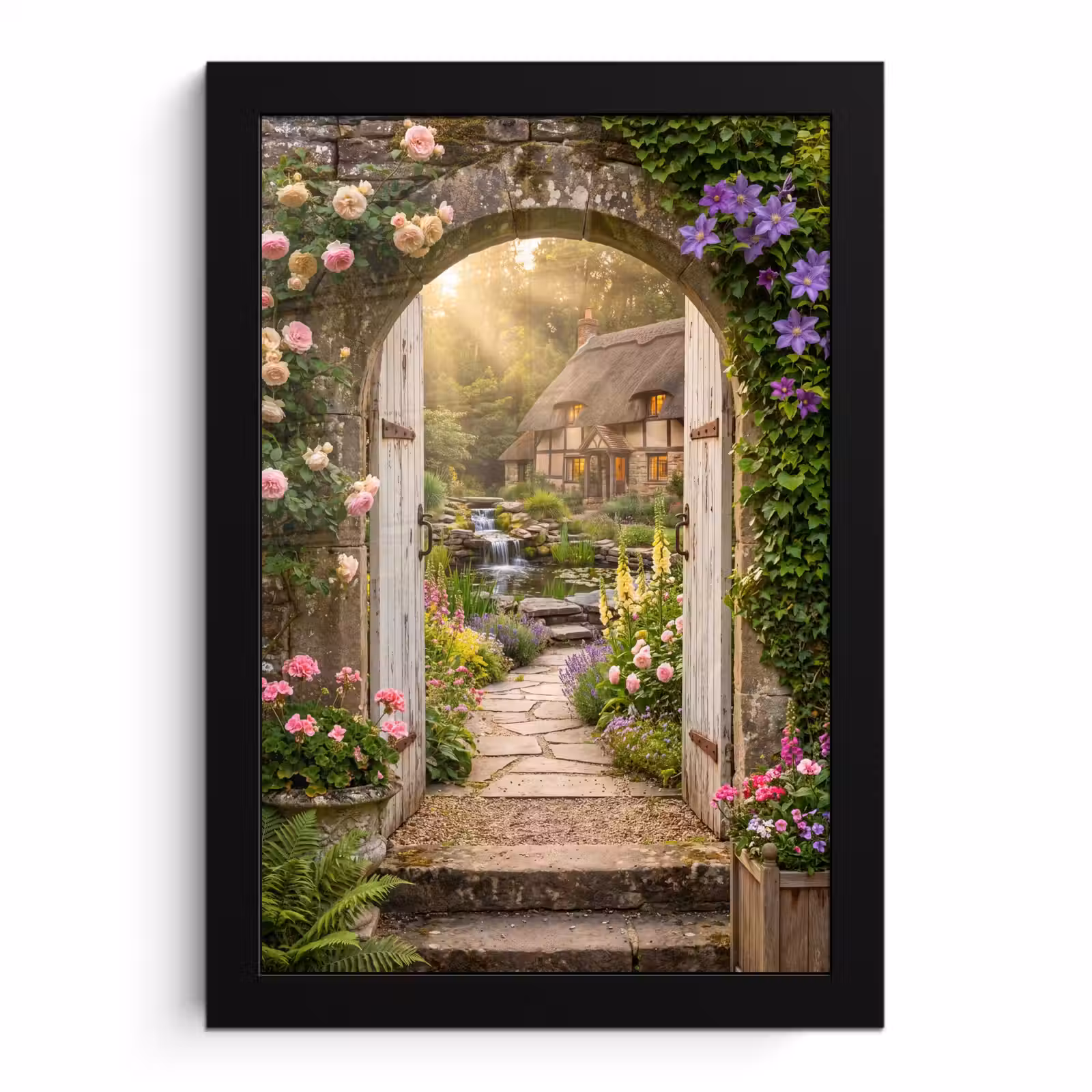 Poster met lijst - Huis - Tuin - Natuur — 1
