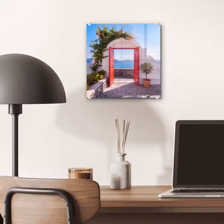 Glas schilderij - Deur - Zee - Natuur — 7