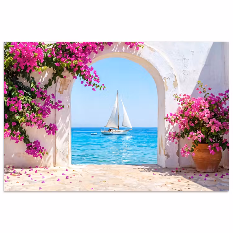 Poster - Bloemen - Zee - Zomer — 1