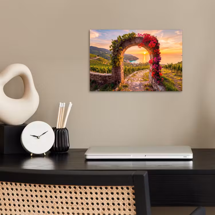 Poster - Boog - Zonsondergang - Kust — 2
