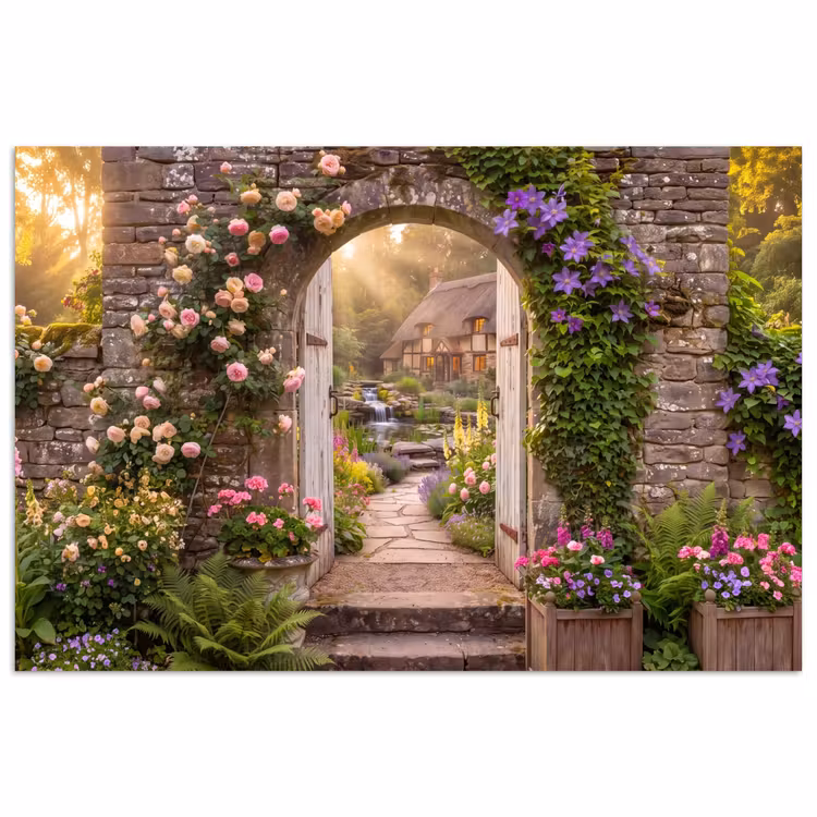 Poster - Huis - Tuin - Natuur — 1