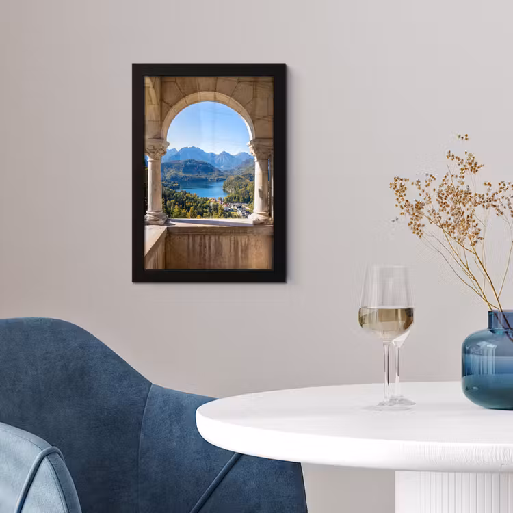 Poster met lijst - Boog - Uitzicht - Landschap — 2
